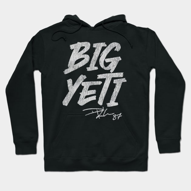 White Big Yeti Vintage Hoodie by temres